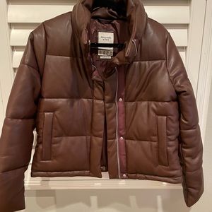 Vegan Leather Mini Puffer